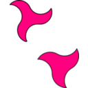 download 2 Triskeles clipart image with 90 hue color