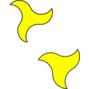 download 2 Triskeles clipart image with 180 hue color