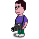 download Comic Characters Camera clipart image with 315 hue color