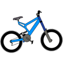 download Bike clipart image with 180 hue color
