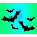 download Bats clipart image with 135 hue color