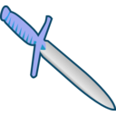 download Simple Pagan Knife Icon clipart image with 180 hue color