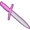 download Simple Pagan Knife Icon clipart image with 270 hue color