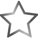 download Outlined Star Icon clipart image with 315 hue color