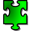 Green Jigsaw Piece 15