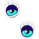 download Monster Eye Sticker 2 clipart image with 135 hue color