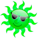 download Summer Smile Sun clipart image with 90 hue color