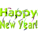 download Happy New Year clipart image with 225 hue color