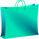 download Blue Bag clipart image with 315 hue color