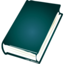 download Book Icon clipart image with 180 hue color