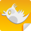 Orange Bird Icon