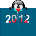 download Tux Fin 2012 clipart image with 315 hue color