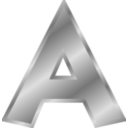 download Effect Letters Alphabet Silver clipart image with 90 hue color