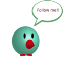 download Pajarito Twitter clipart image with 315 hue color