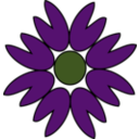download The Purple Flower clipart image with 315 hue color