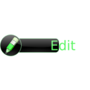 download Edit Button clipart image with 90 hue color