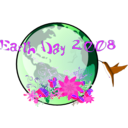 download Earth Day 2008 clipart image with 270 hue color