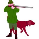 download Hunter clipart image with 315 hue color
