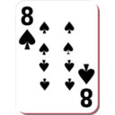 download White Deck 8 Of Spades clipart image with 315 hue color
