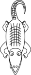 Alligator Line Art