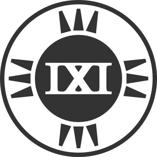 Fictional Brand Logo Ixi Variant A