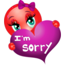 download Sorry Girl Smiley Emoticon clipart image with 315 hue color