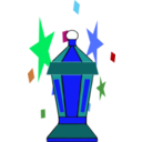 download Ramadan Lamp clipart image with 180 hue color