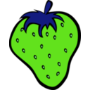 download Simple Fruit Strawberry clipart image with 90 hue color