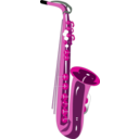 download Saxophone clipart image with 270 hue color