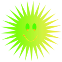 download Happy Smiley Hot Sun clipart image with 45 hue color