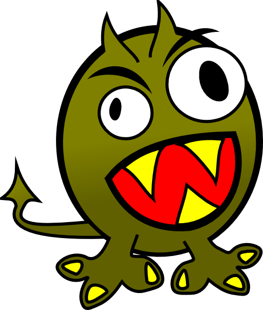 Small Funny Angry Monster