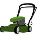 download Lawn Mower clipart image with 90 hue color