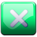 download Close Button Blue clipart image with 270 hue color