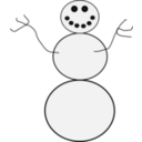 download Snowman clipart image with 135 hue color