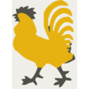 download Rooster clipart image with 45 hue color