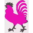 download Rooster clipart image with 315 hue color
