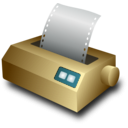 download Matrix Printer clipart image with 180 hue color