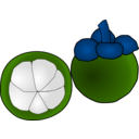 download Mangosteen Thai Fruit clipart image with 90 hue color