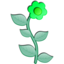 download Flower clipart image with 90 hue color