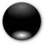 Round Black Button