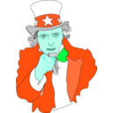 download Uncle Sam clipart image with 135 hue color