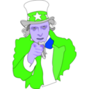 download Uncle Sam clipart image with 225 hue color