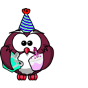 download Owl Party clipart image with 315 hue color
