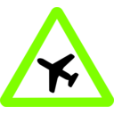 download Roadsign Aiplane clipart image with 90 hue color