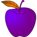 download Apple clipart image with 270 hue color