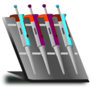 download Pipette Stand clipart image with 135 hue color