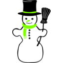 download Snowman clipart image with 90 hue color