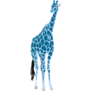 download Giraffe clipart image with 180 hue color