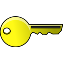 download Key Gold clipart image with 0 hue color