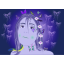 download Linda Fairy Butterflies clipart image with 225 hue color